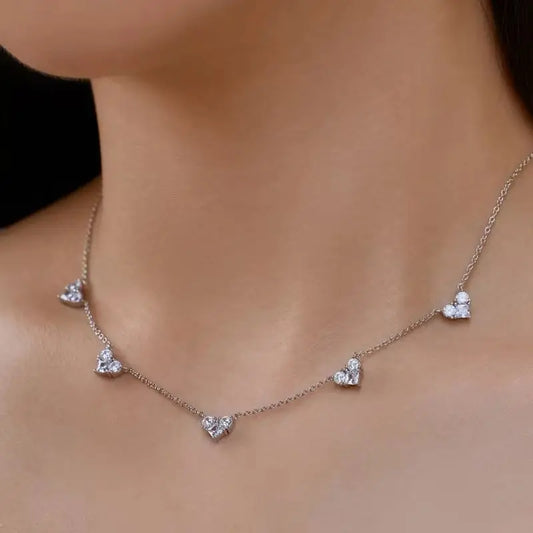 diamond heart necklace