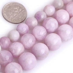 July birthstone Natural Stone Purple Round Beads  Strand Bracelet