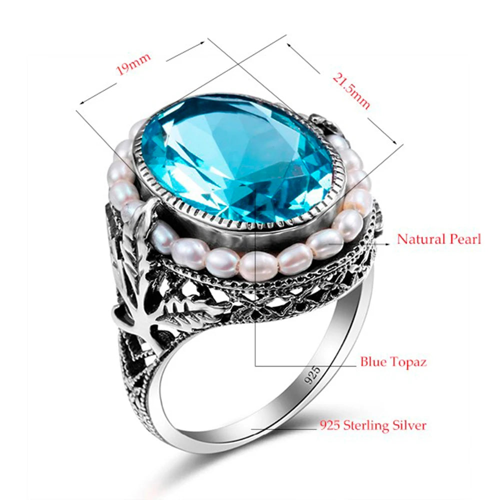 December Birthstone Natural Gemstone Ring Pure Fine Jewelry