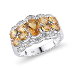 November Birthstone Ring Design Delicate Style Natural Fashion