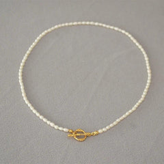 Pearl Chain Gold 18K Necklaces Jewelry Punk Party  Designer