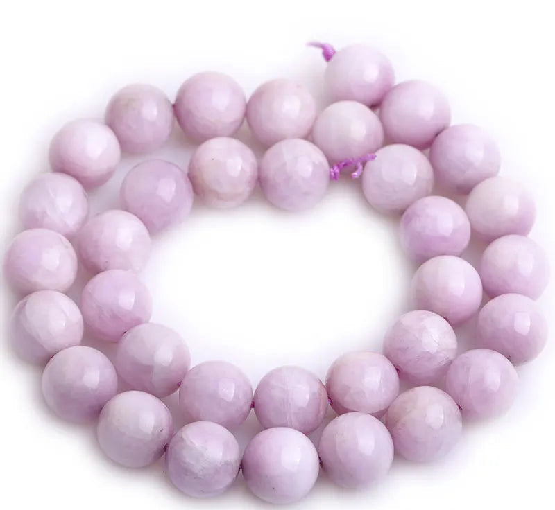 July birthstone Natural Stone Purple Round Beads  Strand Bracelet