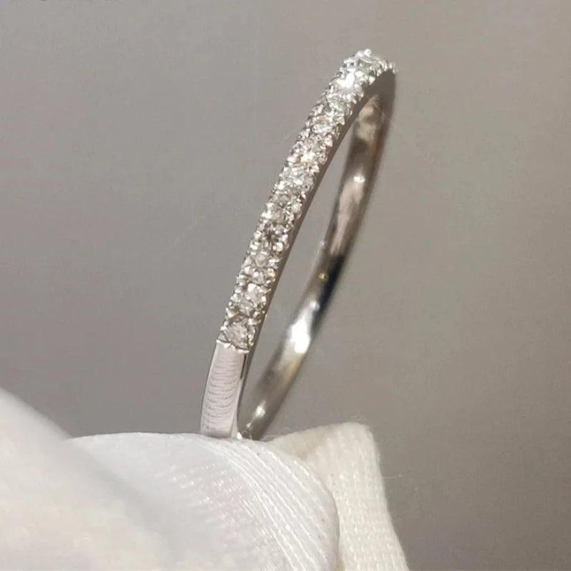 White Gold Brilliant Diamond Past Color Ring Style Jewelry