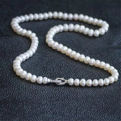 Pearl necklace Elegant freshwater for women high-end jewelry