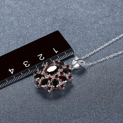 July Birthstone Pendant 925 Silver Necklace Fine Gemstone Jewelry