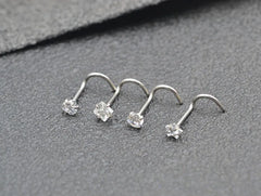 Nose Rings Popular Shine Piercing Steel Piercing Tip