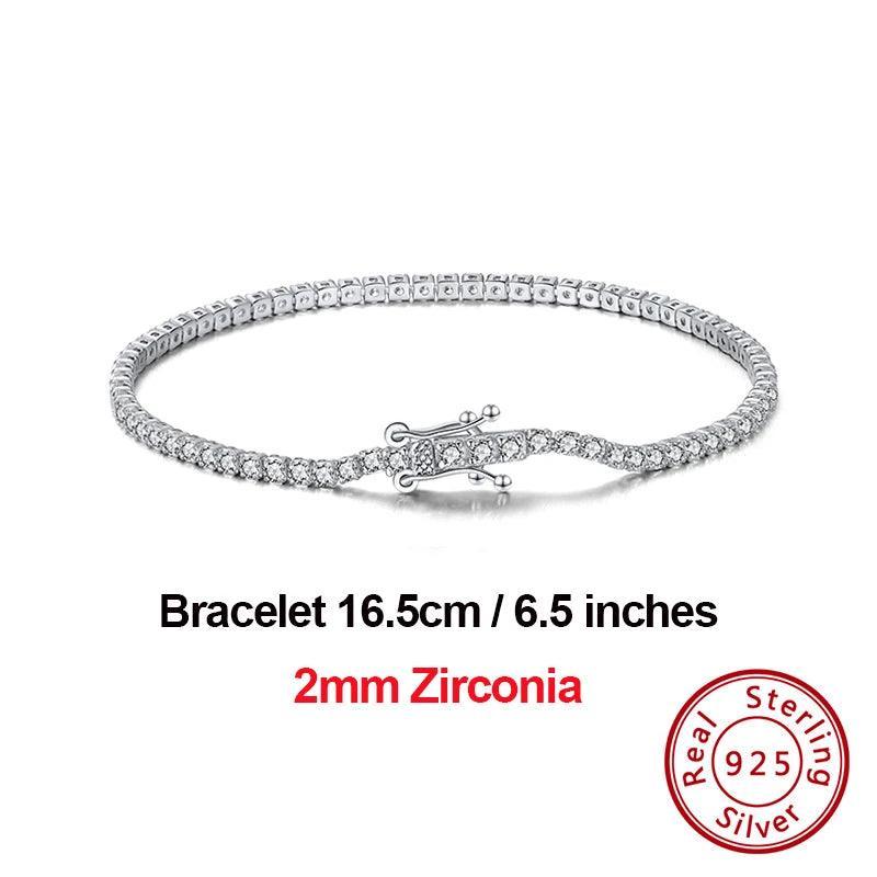 Tennis Bracelets Sterling Silver For Women Cubic Zirconia Bracelet