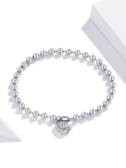 Personalized Heart Bead Bracelet Simple Fashion Love Chain