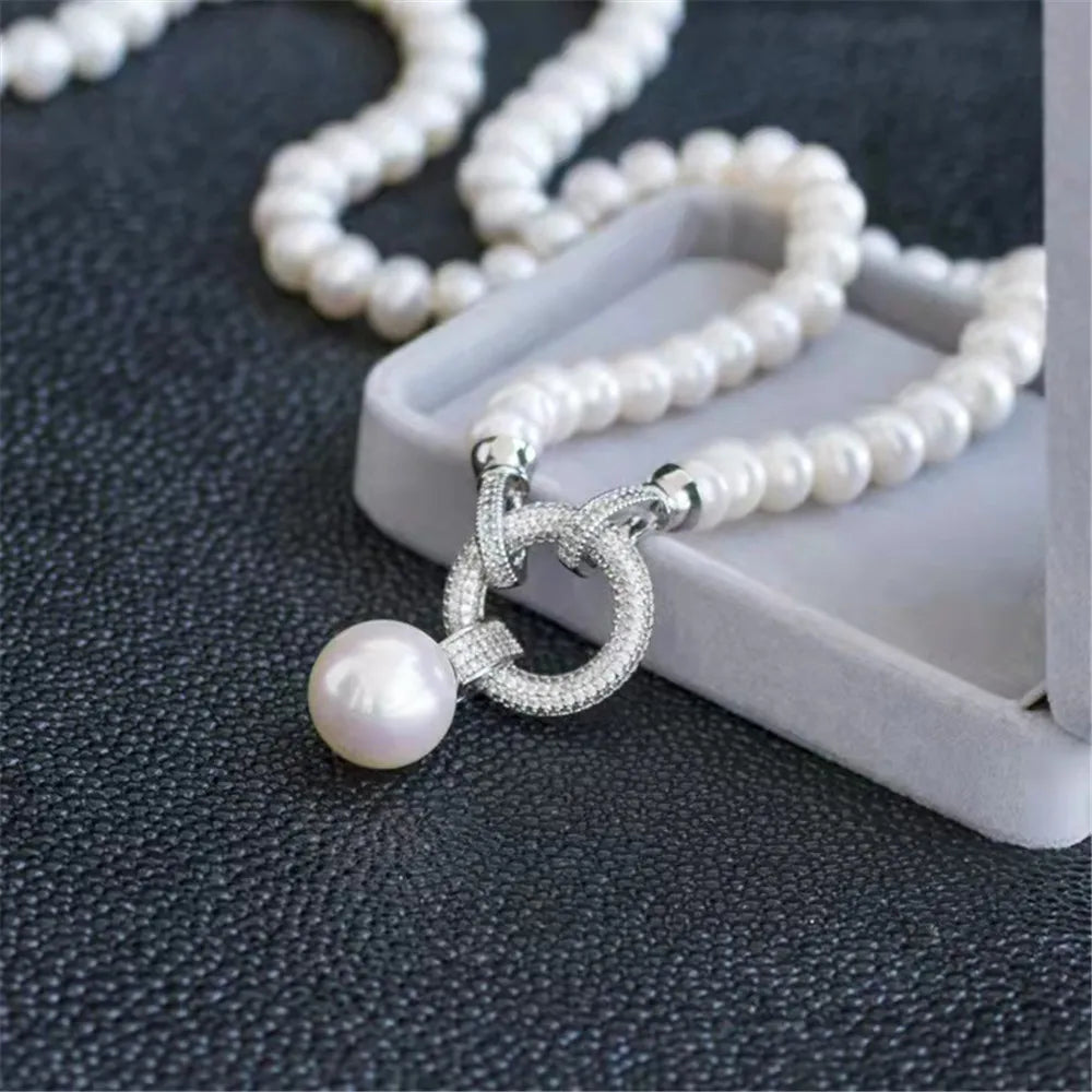 Pearl necklace Elegant freshwater for women high-end jewelry