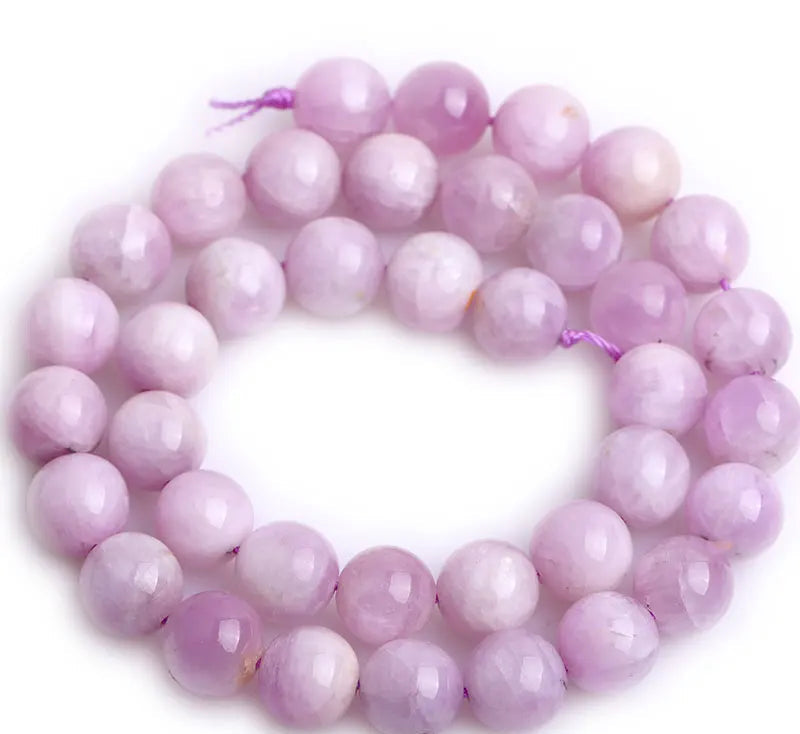 July birthstone Natural Stone Purple Round Beads  Strand Bracelet