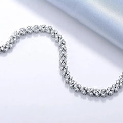 Diamond Bracelet 14K White Gold bangles for women