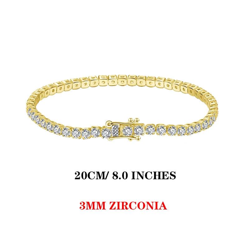 Tennis Bracelets Sterling Silver For Women Cubic Zirconia Bracelet