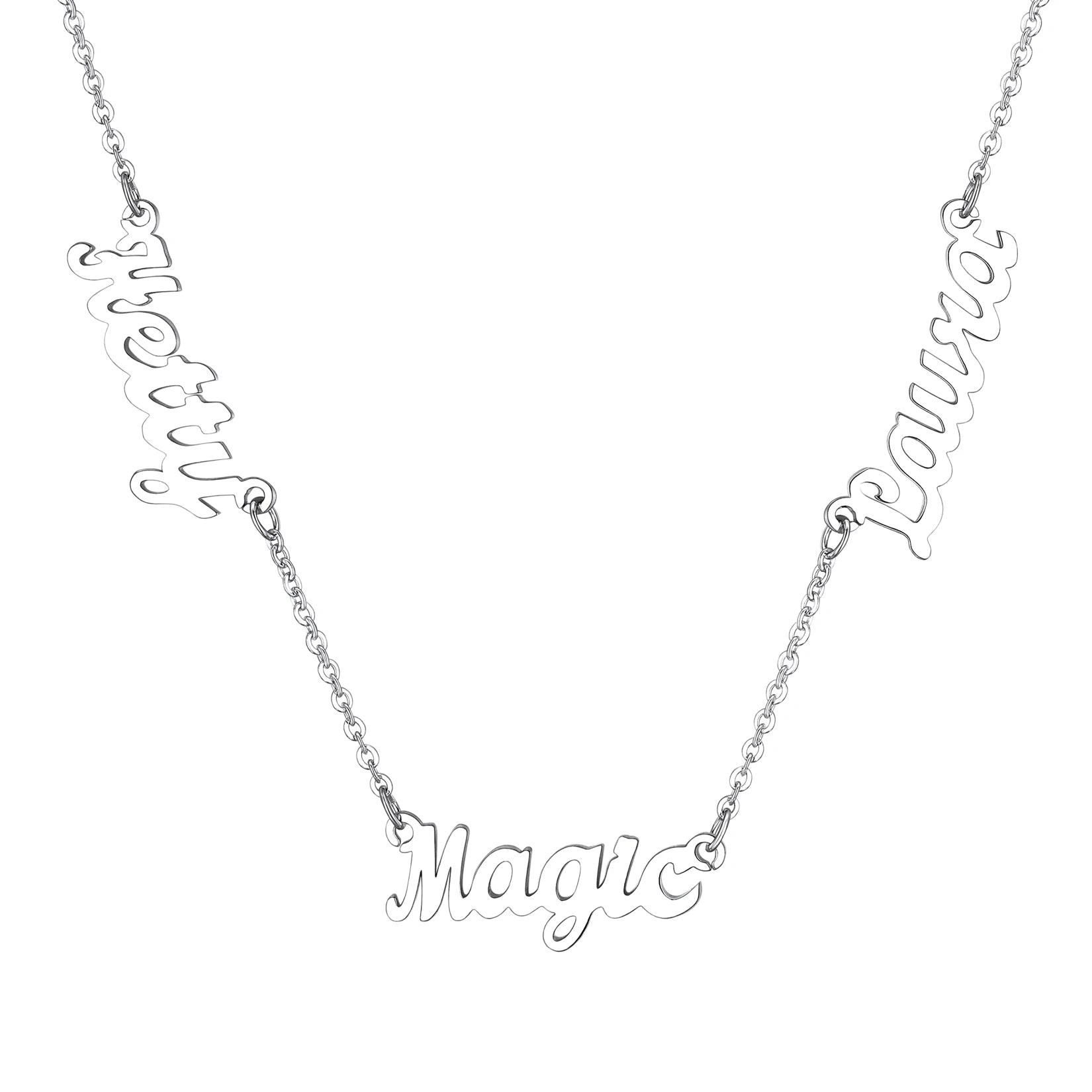 Name Necklace 925 Sterling Silver Type Custom Jewelry for Women