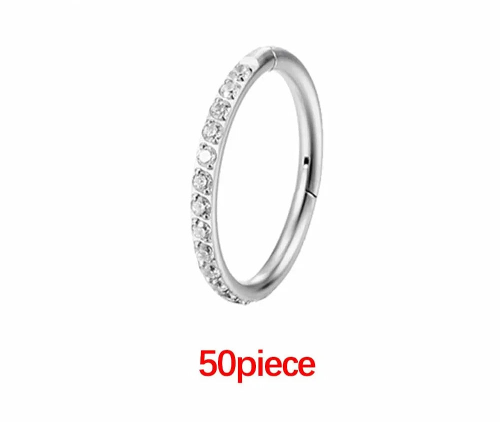 Nose Ring Women's Hoop Luxury Zircon Jewelry