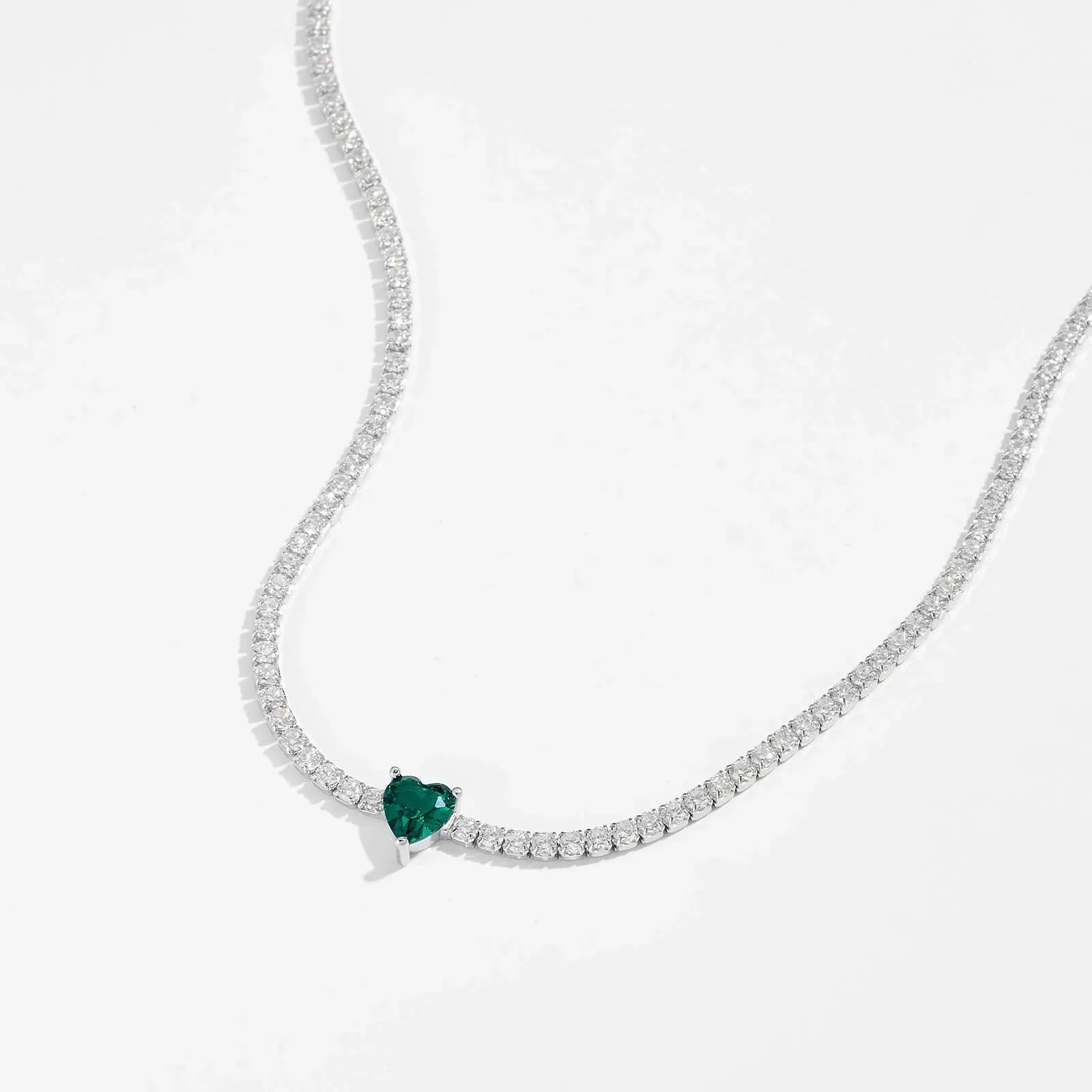 January Birthstone Gemstone Luxury Choker Necklace Women Fine Jewelry