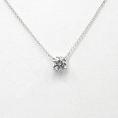 Moissanite Necklace  Original 925 Silver Chains Solitaire Drop Fine Jewelry