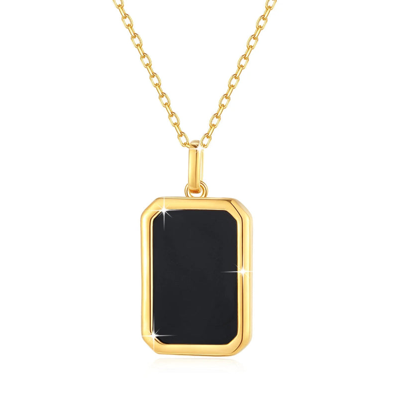 April Birthstone Pendant Square Shape Pendant Necklaces Jewelry