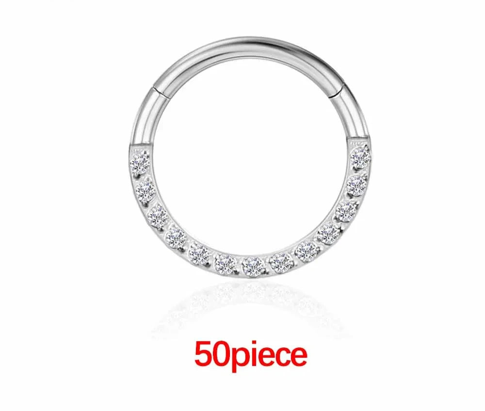 Nose Ring Women's Hoop Luxury Zircon Jewelry