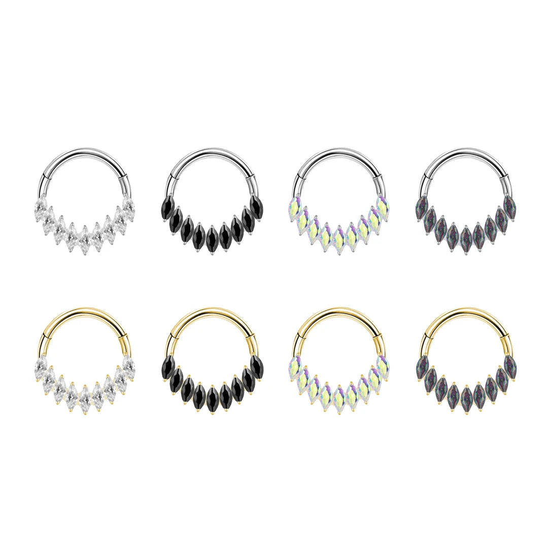 Nose Ring Hoop Splice Septum Piercing Jewelry Titanium