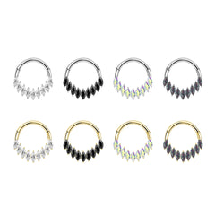 Nose Ring Hoop Splice Septum Piercing Jewelry Titanium