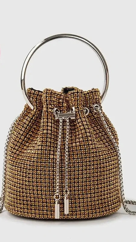 Bucket bags Women's inlaid diamond Fashion dinner women luxury