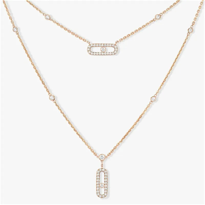 Diamond Necklace Luxury Jewelry High Can be worn by both men and women