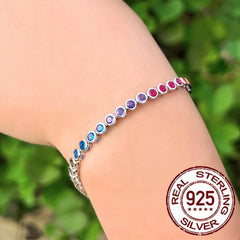 January Birthstone Chain Bracelets Classic Multicolor Party Jewelry