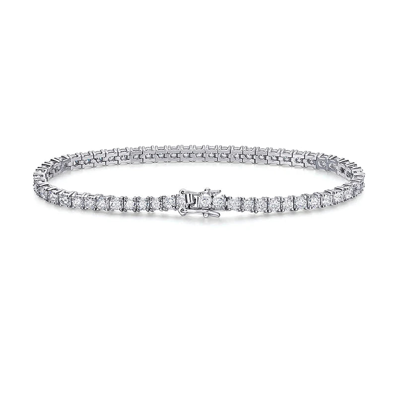 Tennis Bracelet Moissanite Sterling Silver 925 Diamond 
