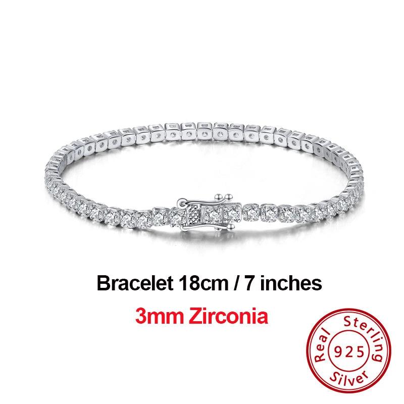 Tennis Bracelets Sterling Silver For Women Cubic Zirconia Bracelet