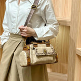 Handbag Leather for Women's Designer High Quality Retro Single Shoulder