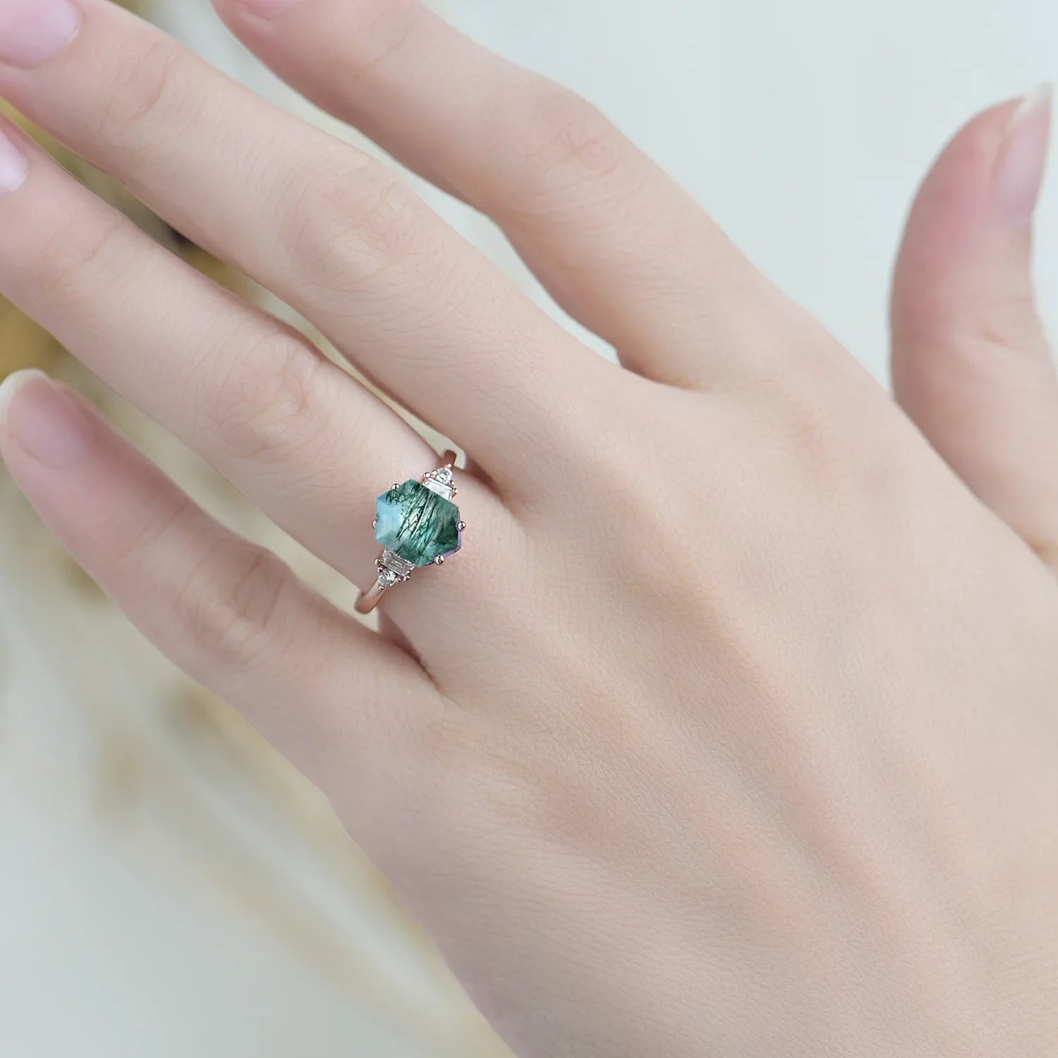 May Birthstone Natural Gemstone Ring Pure Fine Jewelry