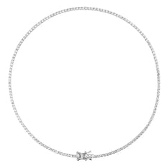 Diamond necklace 925 Sterling Silver CZ Jewelry Chain Choker