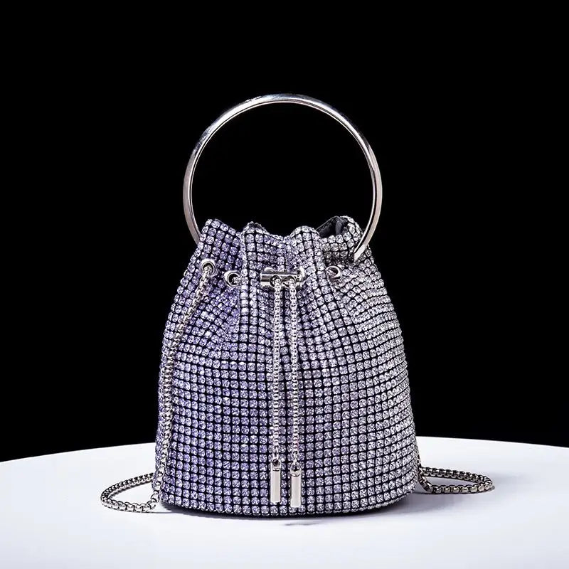 Bucket bags Women's inlaid diamond Fashion dinner women luxury