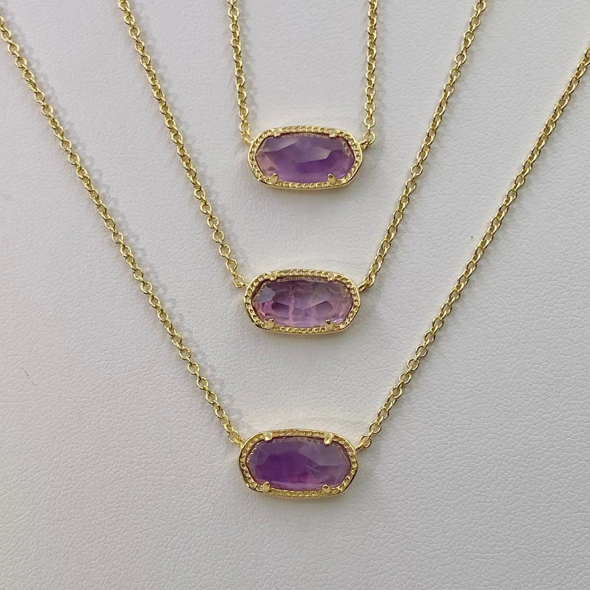 February Birthstone Sweet Fresh Natural Amethyst Gemstone Necklace