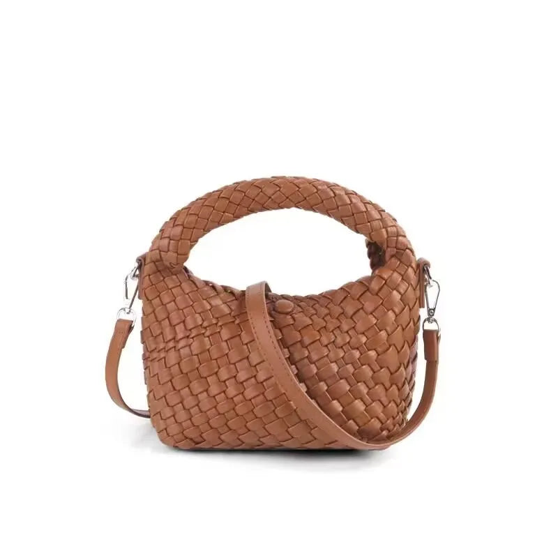 High-grade Women's Bag Solid Fashion Hand-woven Crossbody Temperament