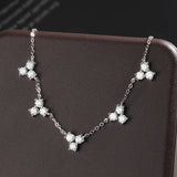 Necklace Diamond Fine Jewelry 925 Sterling Silver  for Women