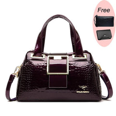 Luxury Designer Bags for Women Crocodile Pattern Leather Shoulder