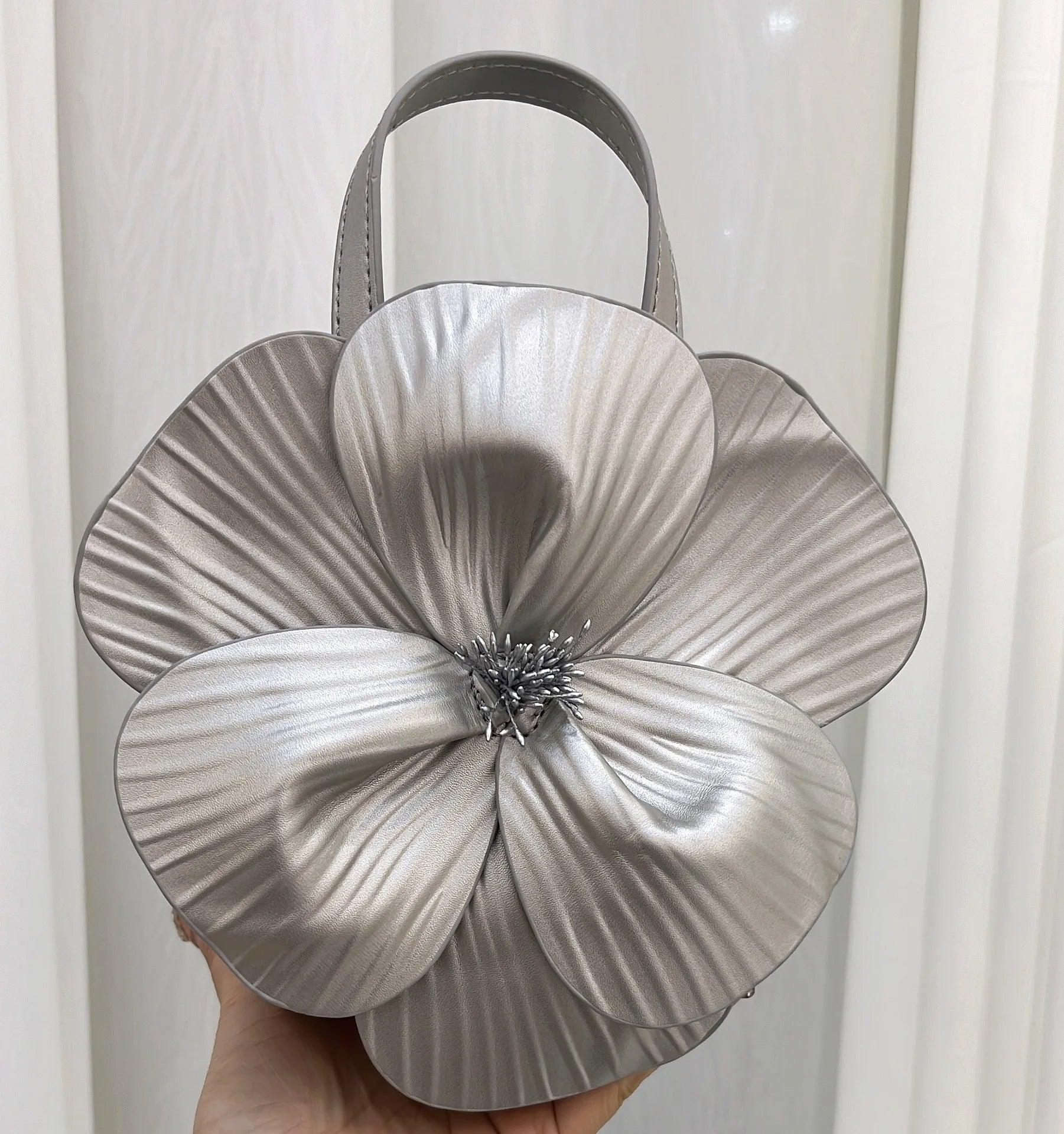 Design Flower Clutches Bag Women's Elegant Party Shoulder