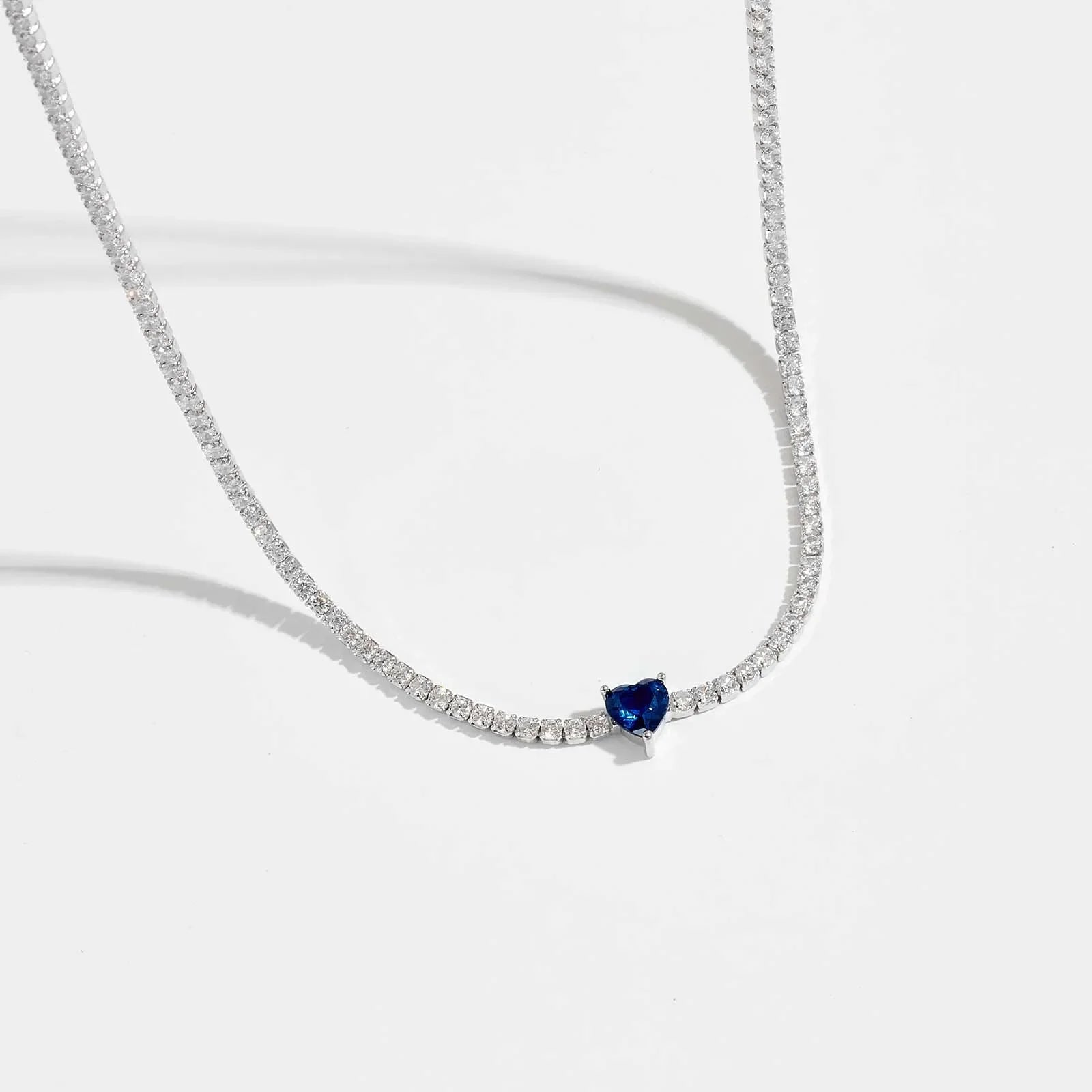 January Birthstone Gemstone Luxury Choker Necklace Women Fine Jewelry