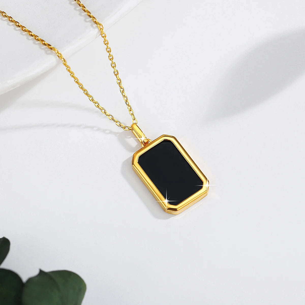 April Birthstone Pendant Square Shape Pendant Necklaces Jewelry