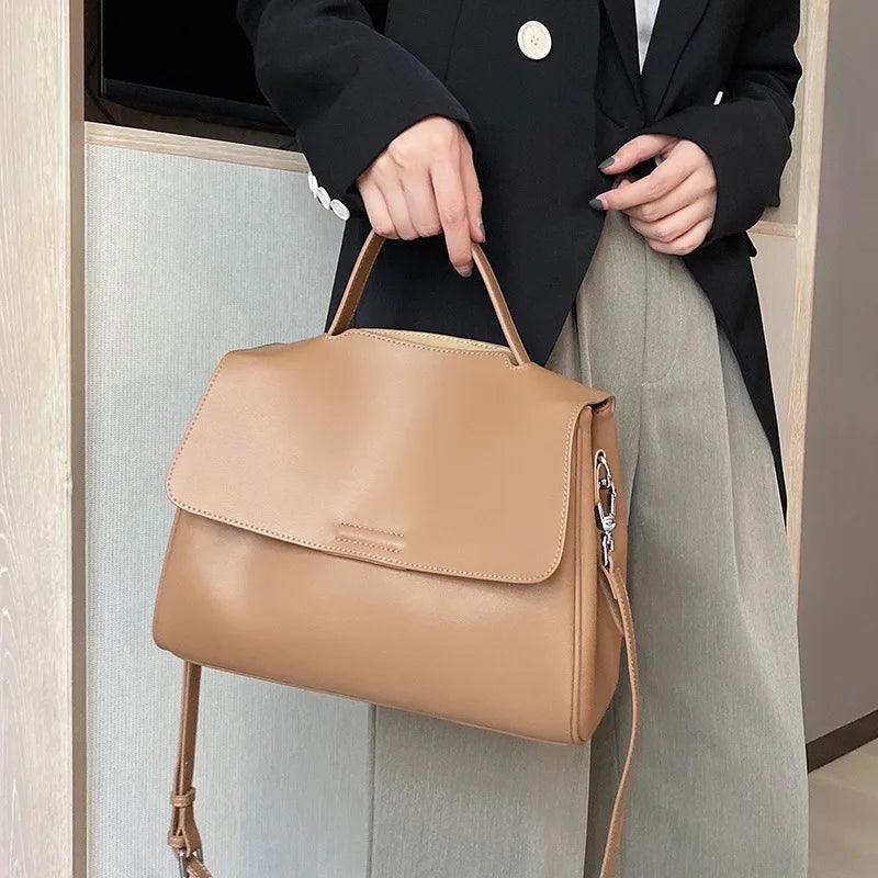 Genuine Leather Women Shoulder Quality Casual Totes Luxury