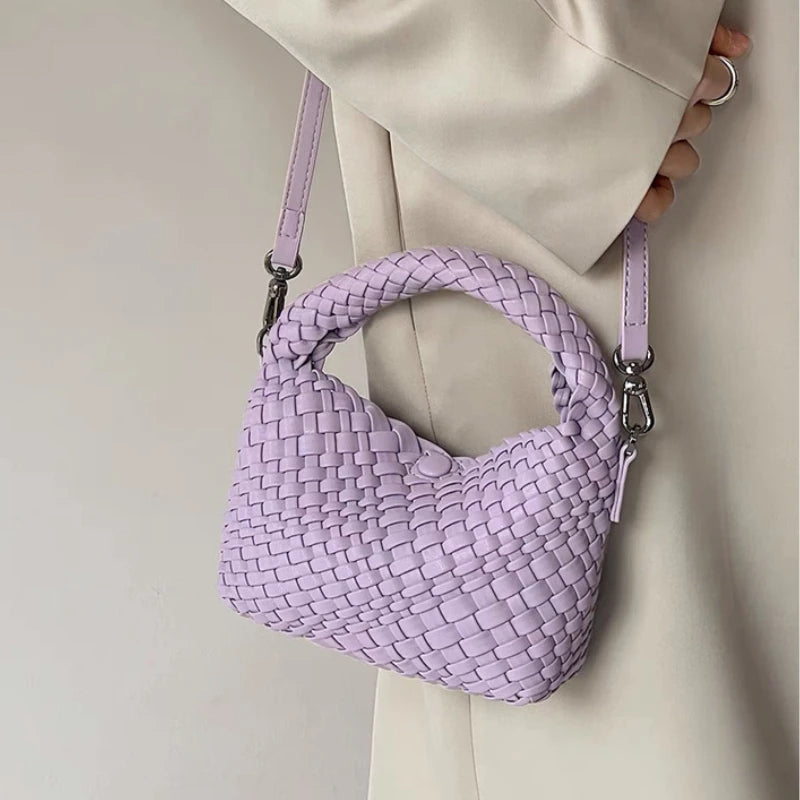 High-grade Women's Bag Solid Fashion Hand-woven Crossbody Temperament