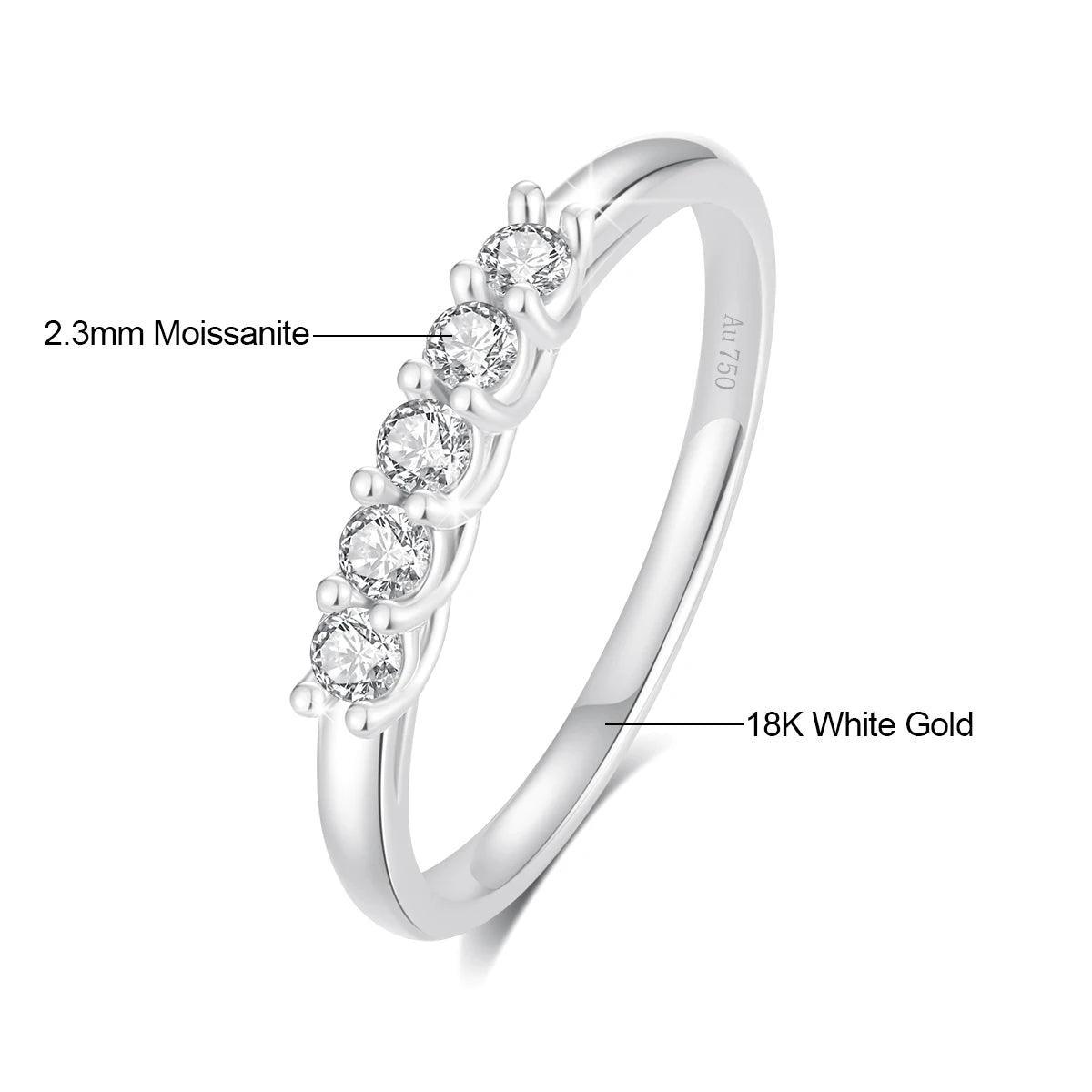 Moissanite rings European Gold Luxury Summer Jewelry