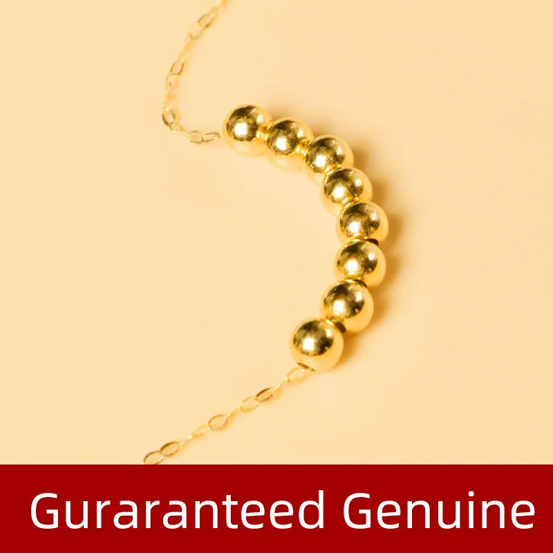 Gold necklace 18K Pendant Golden Chain Women's Fine Jewelry Party