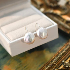 Natural Freshwater Pearl Earrings Silver 925 Jewelry for Women Fashion