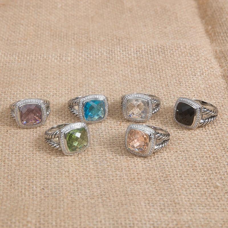 Moissanite rings Vintage Stone Classic Ladies Fashion Jewelry