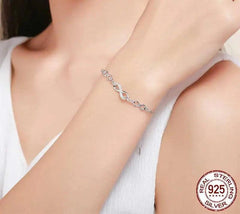 Charm Bracelets Silver 925 Love Chain Zircon Luxury Jewelry
