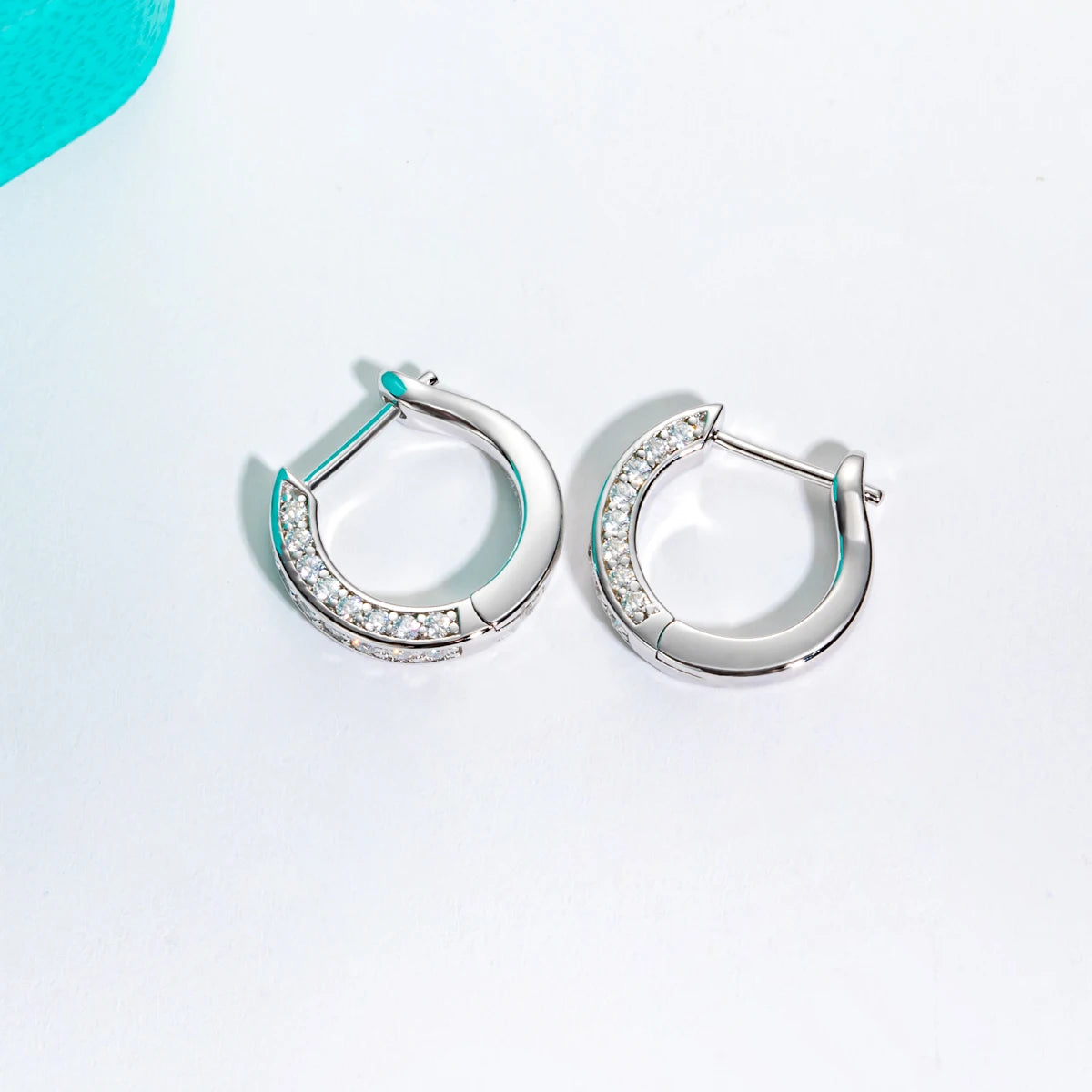 Hoop earrings Luxury 925 Sterling Silver For Woman Jewelry