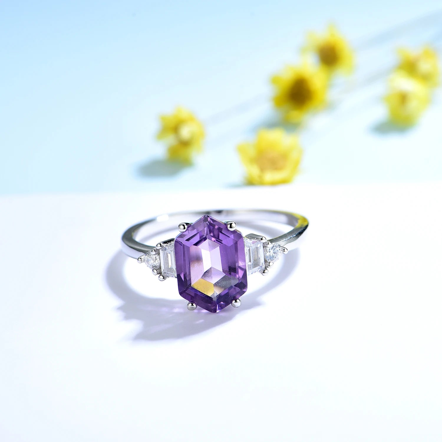 May Birthstone Natural Gemstone Ring Pure Fine Jewelry