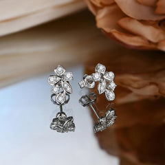 Diamond Earrings 925 Sterling Silver Stud Passed Jewelry for Women